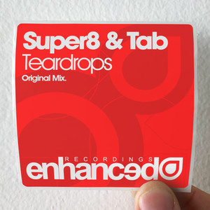 Super8 and Tab Teardrops Album Cover Sticker
