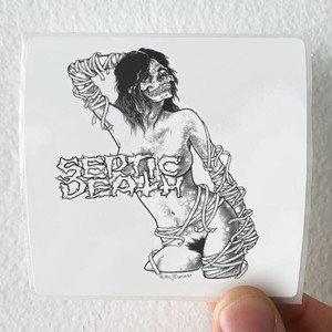 Septic Death Desperate For Attention Album Cover Sticker