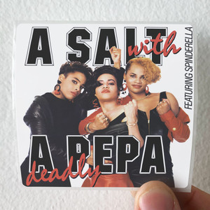 Salt-N-Pepa A Salt With A Deadly Pepa Album Cover Sticker Salt-N-Pepa A Salt With A Deadly Pepa Album Cover Sticker