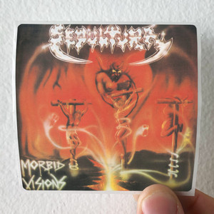 Sepultura Morbid Visions Album Cover Sticker