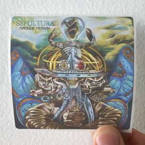 Sepultura Machine Messiah Album Cover Sticker Sepultura Machine Messiah Album Cover Sticker