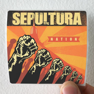Sepultura Nation Album Cover Sticker Sepultura Nation Album Cover Sticker