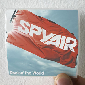 SPYAIR Rockin The World Album Cover T-Shirt Black