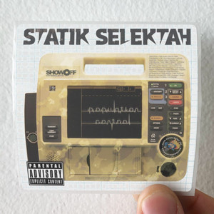 Statik Selektah Population Control Album Cover Sticker Statik Selektah Population Control Album Cover Sticker