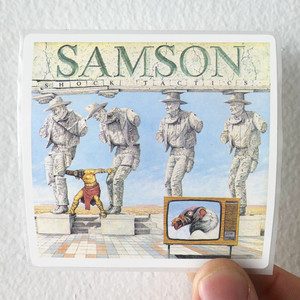 Samson Shock Tactics Album Cover Sticker