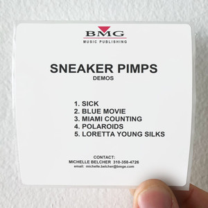 Sneaker Pimps Demos 1 Album Cover Sticker Sneaker Pimps Demos 1 Album Cover Sticker