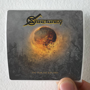Sanctuary The Year The Sun Died Album Cover Sticker Sanctuary The Year The Sun Died Album Cover Sticker