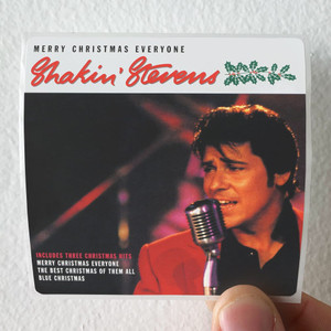 Shakin Stevens Merry Christmas Everyone Album Cover Sticker Shakin Stevens Merry Christmas Everyone Album Cover Sticker