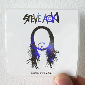 Steve Aoki Neon Future I 1 Album Cover Sticker Steve Aoki Neon Future I 1 Album Cover Sticker