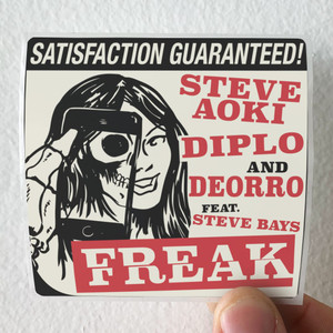 Steve Aoki Freak Album Cover Sticker