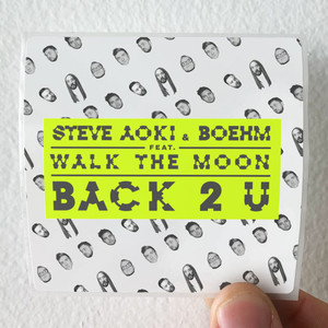 Steve Aoki Back 2 U Album Cover Sticker Steve Aoki Back 2 U Album Cover Sticker