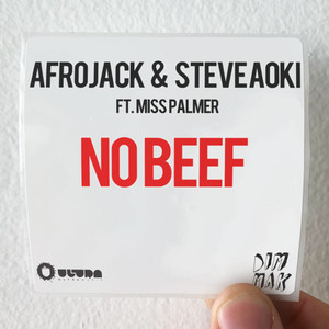 Steve Aoki No Beef Album Cover Sticker