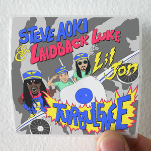 Steve Aoki Turbulence Album Cover Sticker Steve Aoki Turbulence Album Cover Sticker