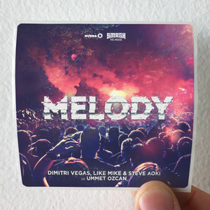 Steve Aoki Melody Album Cover Sticker