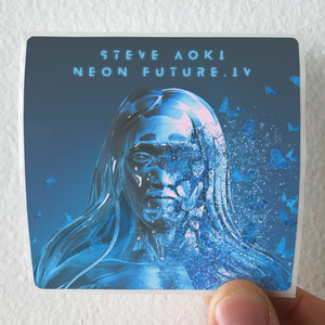 Steve Aoki Neon Future Iv Album Cover Sticker