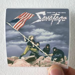 Savatage Fight For The Rock Album Cover Sticker Savatage Fight For The Rock Album Cover Sticker