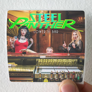 Steel Panther Lower The Bar Album Cover Sticker