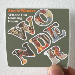 Stevie Wonder Where Im Coming From Album Cover Sticker