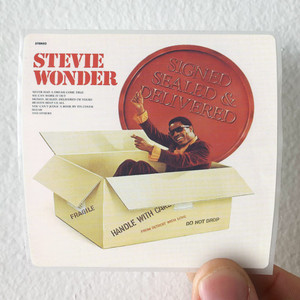Stevie Wonder Signed Sealed Delivered Album Cover Sticker Stevie Wonder Signed Sealed Delivered Album Cover Sticker