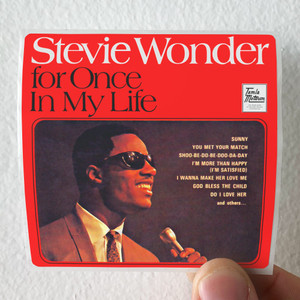 Stevie Wonder For Once In My Life Album Cover Sticker Stevie Wonder For Once In My Life Album Cover Sticker