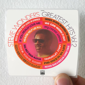 Stevie Wonder Greatest Hits Volume 2 Album Cover Sticker Stevie Wonder Greatest Hits Volume 2 Album Cover Sticker