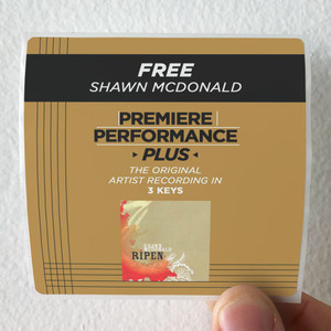 Shawn McDonald Premiere Performance Plus Free Album Cover Sticker