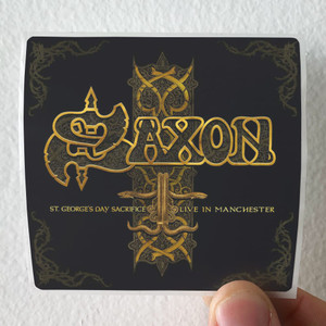 Saxon Stgeorges Day Sacrifice Live In Manchester Album Cover Sticker