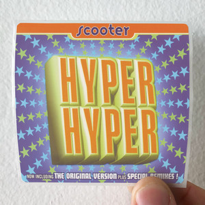 Scooter Hyper Hyper 1 Album Cover Sticker Scooter Hyper Hyper 1 Album Cover Sticker