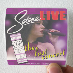 Selena Live The Last Concert Album Cover Sticker