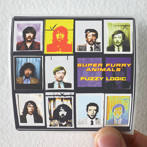 Super Furry Animals Fuzzy Logic Album Cover Sticker Super Furry Animals Fuzzy Logic Album Cover Sticker