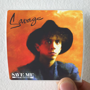 Savage Save Me New Remixes Album Cover Sticker