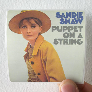 Sandie Shaw Puppet On A String Album Cover Sticker