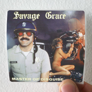 Savage Grace Master Of Disguise Album Cover Sticker Savage Grace Master Of Disguise Album Cover Sticker
