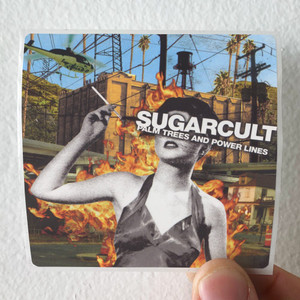 Sugarcult Palm Trees And Power Lines Album Cover Sticker