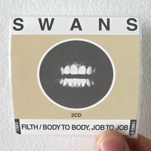 Swans Filth Body To Body Job To Job Album Cover Sticker Swans Filth Body To Body Job To Job Album Cover Sticker