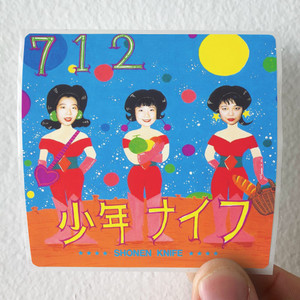 Shonen Knife 712 Album Cover Sticker Shonen Knife 712 Album Cover Sticker