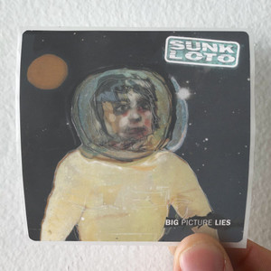 Sunk Loto Big Picture Lies Album Cover T-Shirt Black
