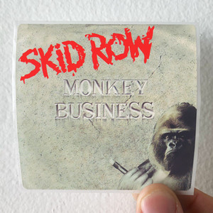 Skid Row Monkey Business Album Cover Sticker Skid Row Monkey Business Album Cover Sticker