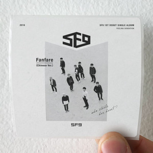 SF9 Fanfare Chinese Ver Album Cover Sticker SF9 Fanfare Chinese Ver Album Cover Sticker