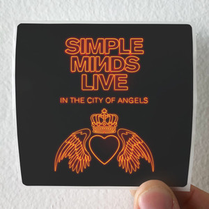 Simple Minds Live In The City Of Angels Album Cover Sticker