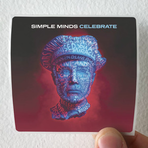Simple Minds Celebrate Album Cover Sticker Simple Minds Celebrate Album Cover Sticker