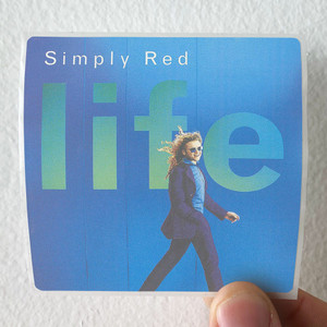 Simply Red Life Album Cover Sticker Simply Red Life Album Cover Sticker