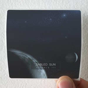 Sabled Sun Signals Iii Album Cover Sticker Sabled Sun Signals Iii Album Cover Sticker