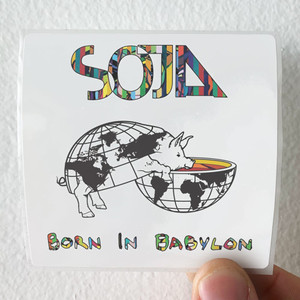 Soldiers of Jah Army Born In Babylon Album Cover Sticker Soldiers of Jah Army Born In Babylon Album Cover Sticker
