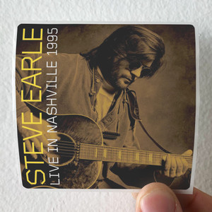 Steve Earle Live In Nashville 1995 Album Cover Sticker