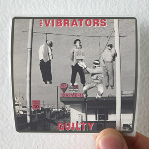 The Vibrators Guilty Album Cover Sticker