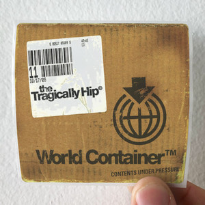 The Tragically Hip World Container Album Cover Sticker The Tragically Hip World Container Album Cover Sticker