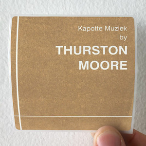 Thurston Moore Kapotte Muziek By Thurston Moore Album Cover Sticker