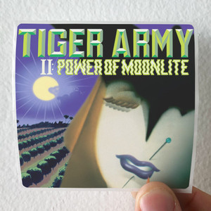 Tiger Army Ii Power Of Moonlite Album Cover Sticker Tiger Army Ii Power Of Moonlite Album Cover Sticker