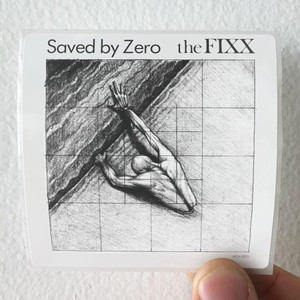 The Fixx Saved By Zero Album Cover Sticker